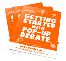 Pop-up debate is something many of you are aware of through my $1 "starter kit."