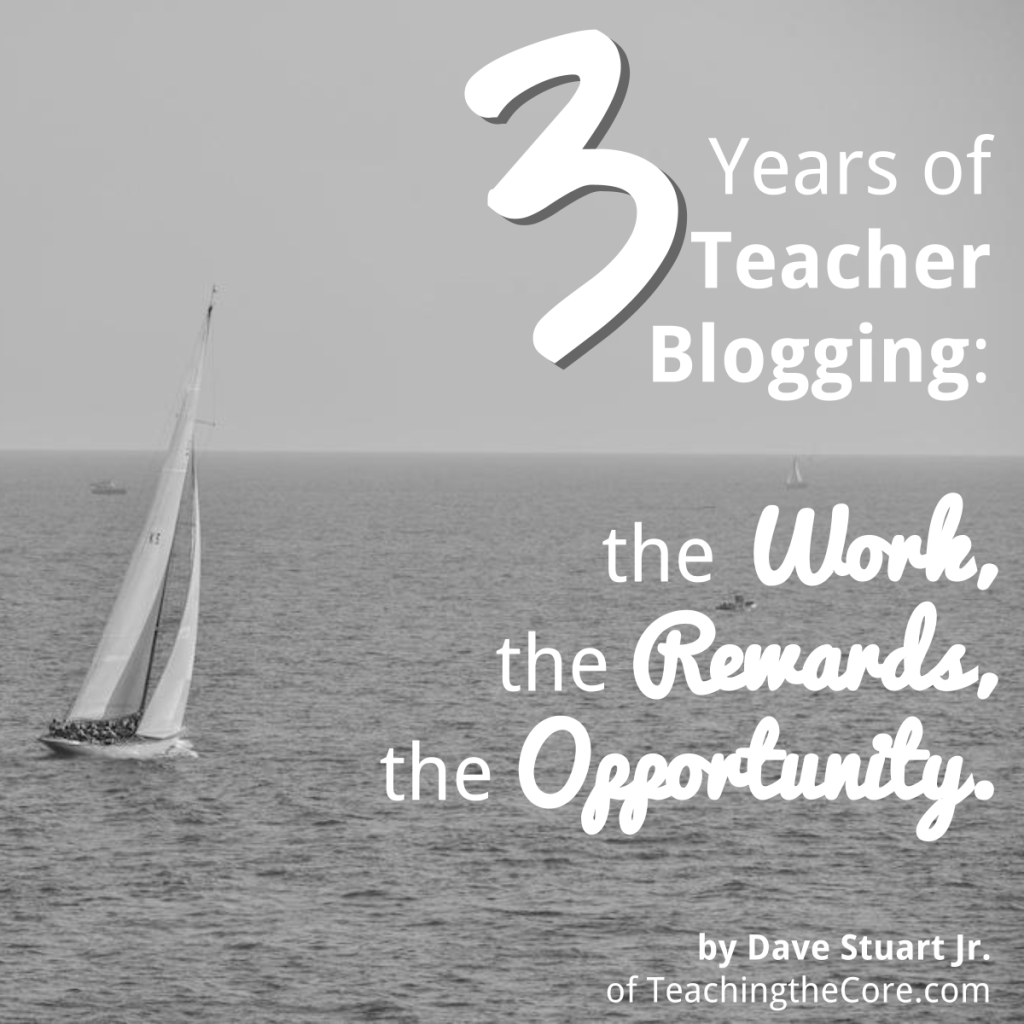 Post Image- 3 Years of Teacher Blogging